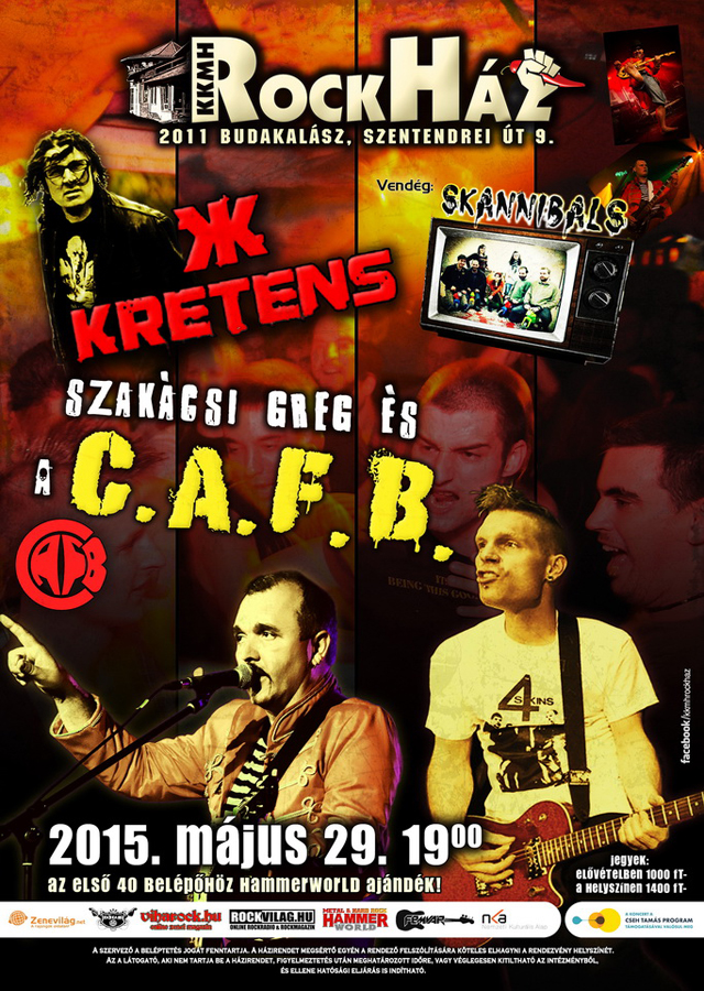 CAFB s Szakcsi (Kispunk) Greg - szenzcis punkrockbuli a RockHzban!
